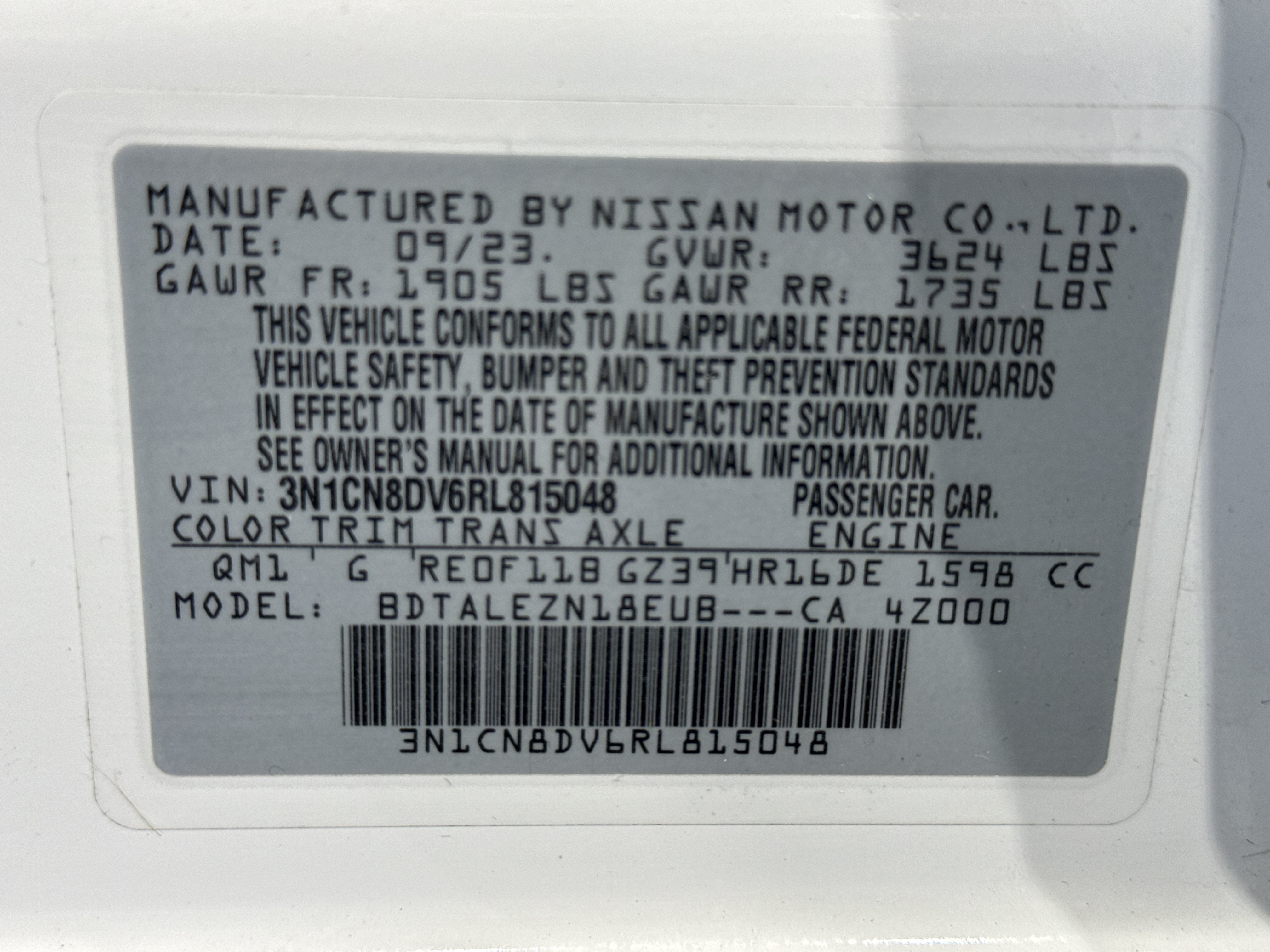 2024 Nissan Versa Base