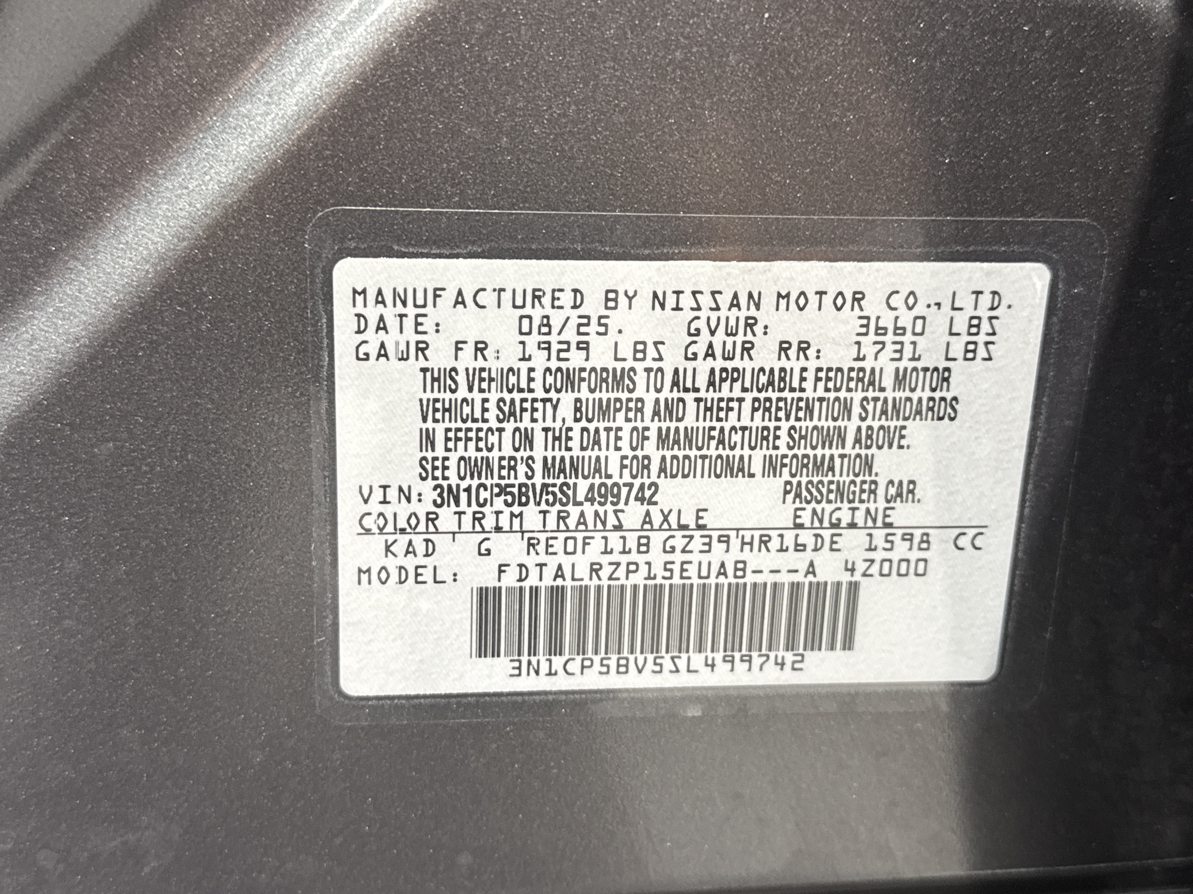 2025 Nissan Kicks Play S
