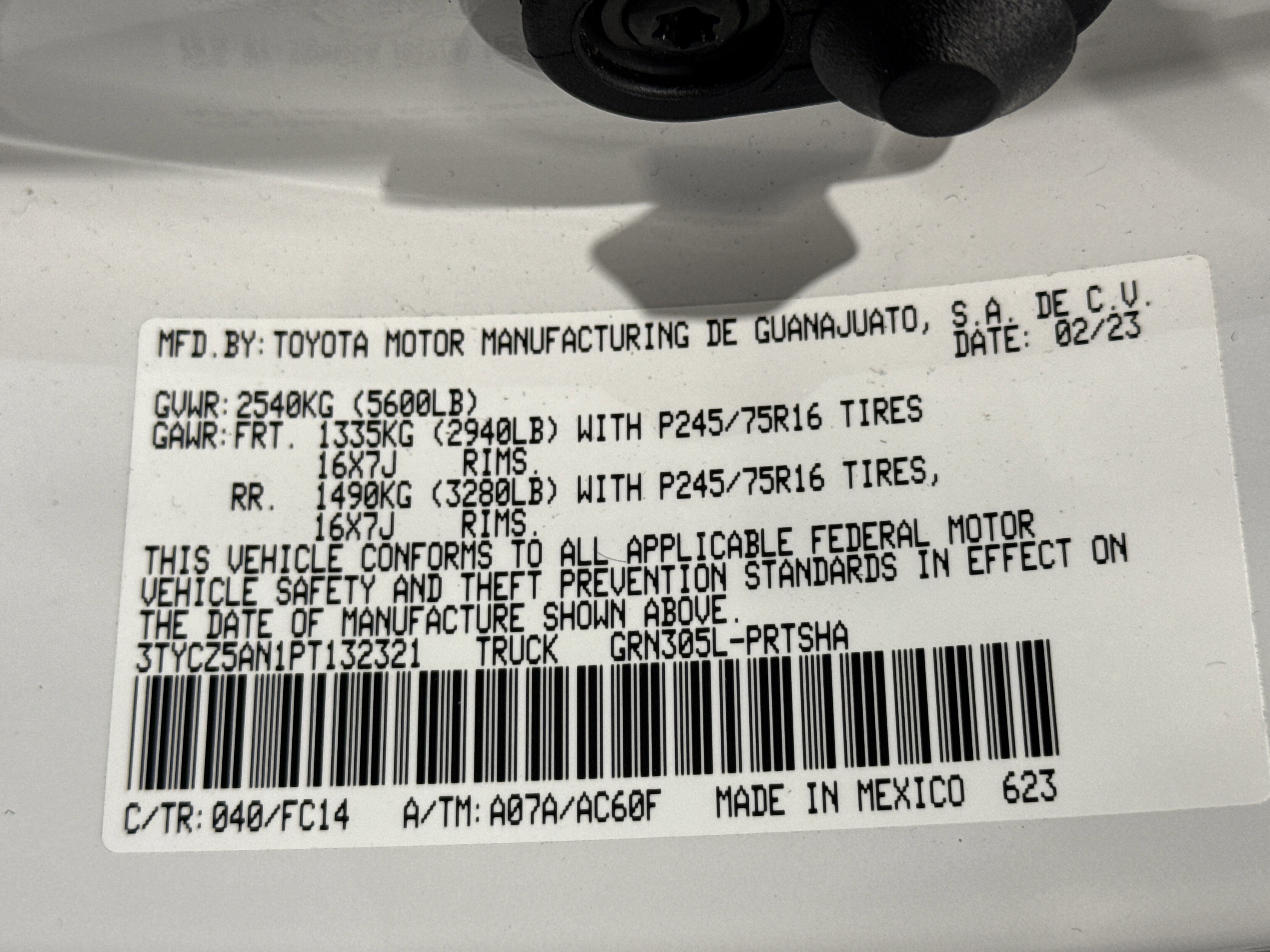 2023 Toyota Tacoma 4WD SR5