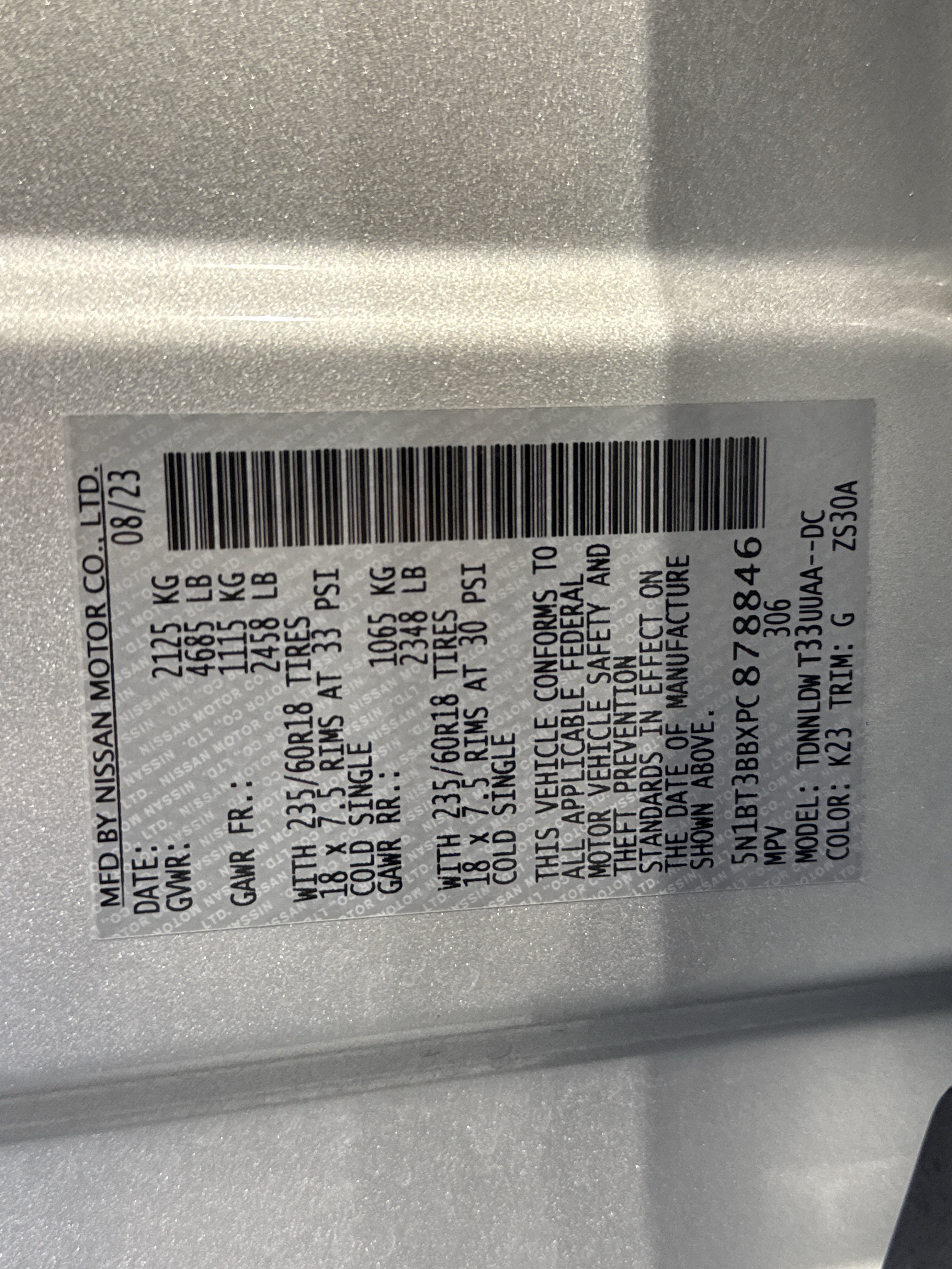 2023 Nissan Rogue SV W/Premium Package
