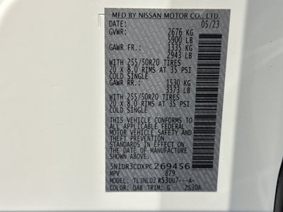 2023 Nissan Pathfinder SL W/Premium Package