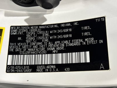 2019 Toyota Highlander XLE