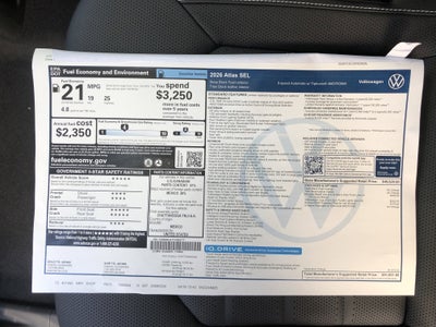 2026 Volkswagen Atlas 2.0T SEL