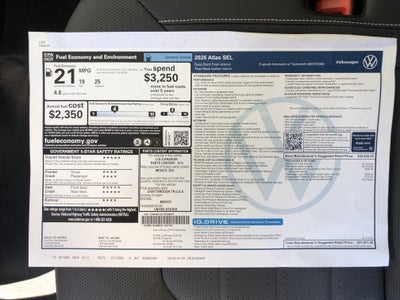 2026 Volkswagen Atlas 2.0T SEL