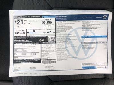 2026 Volkswagen Atlas 2.0T SEL