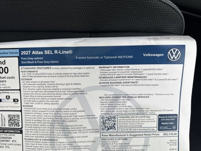 2027 Volkswagen Atlas SEL R-Line