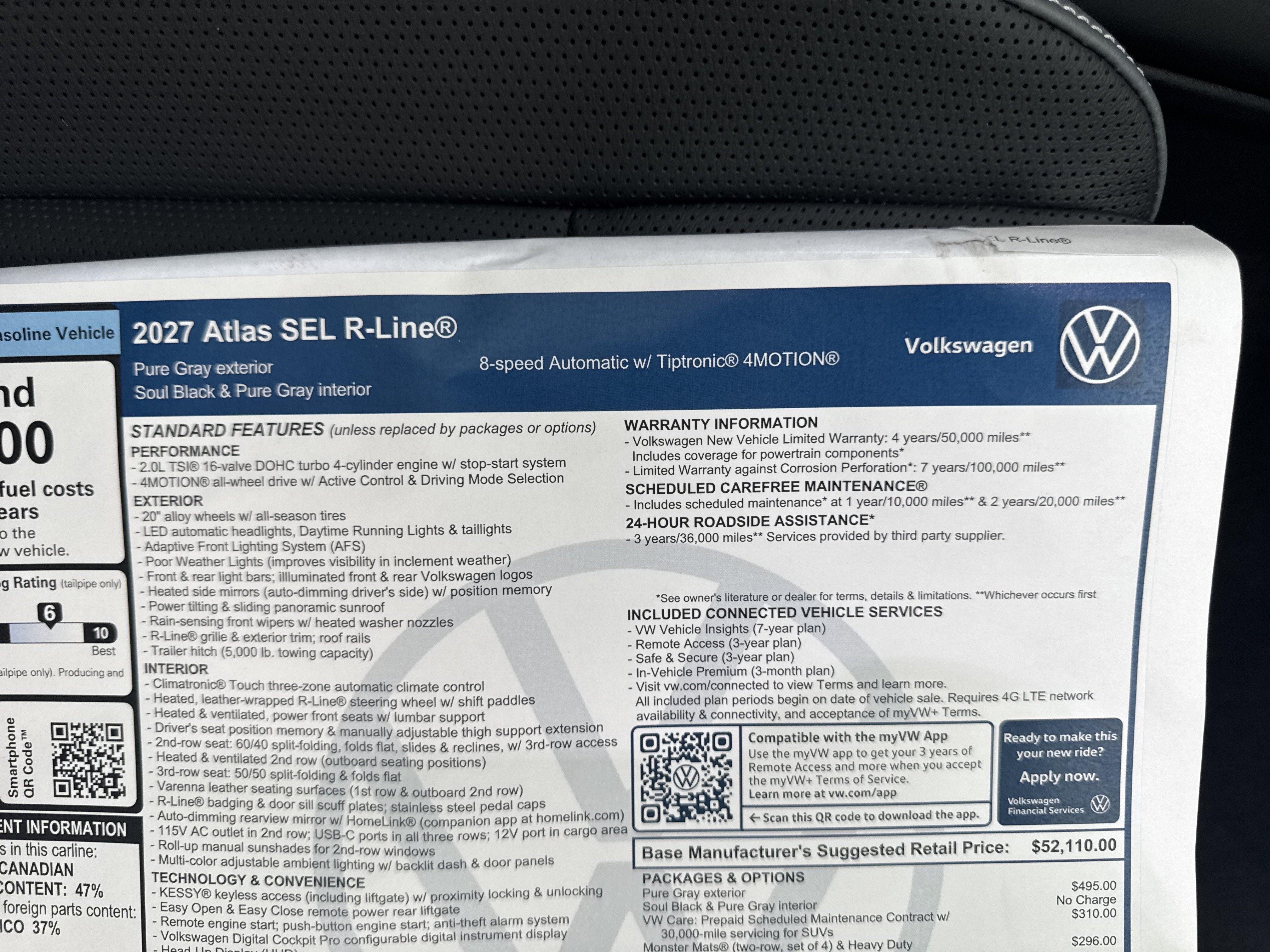 2027 Volkswagen Atlas SEL R-Line