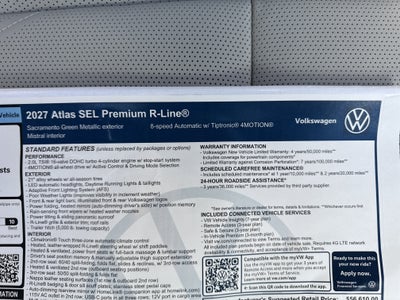 2027 Volkswagen Atlas SEL Premium R-Line