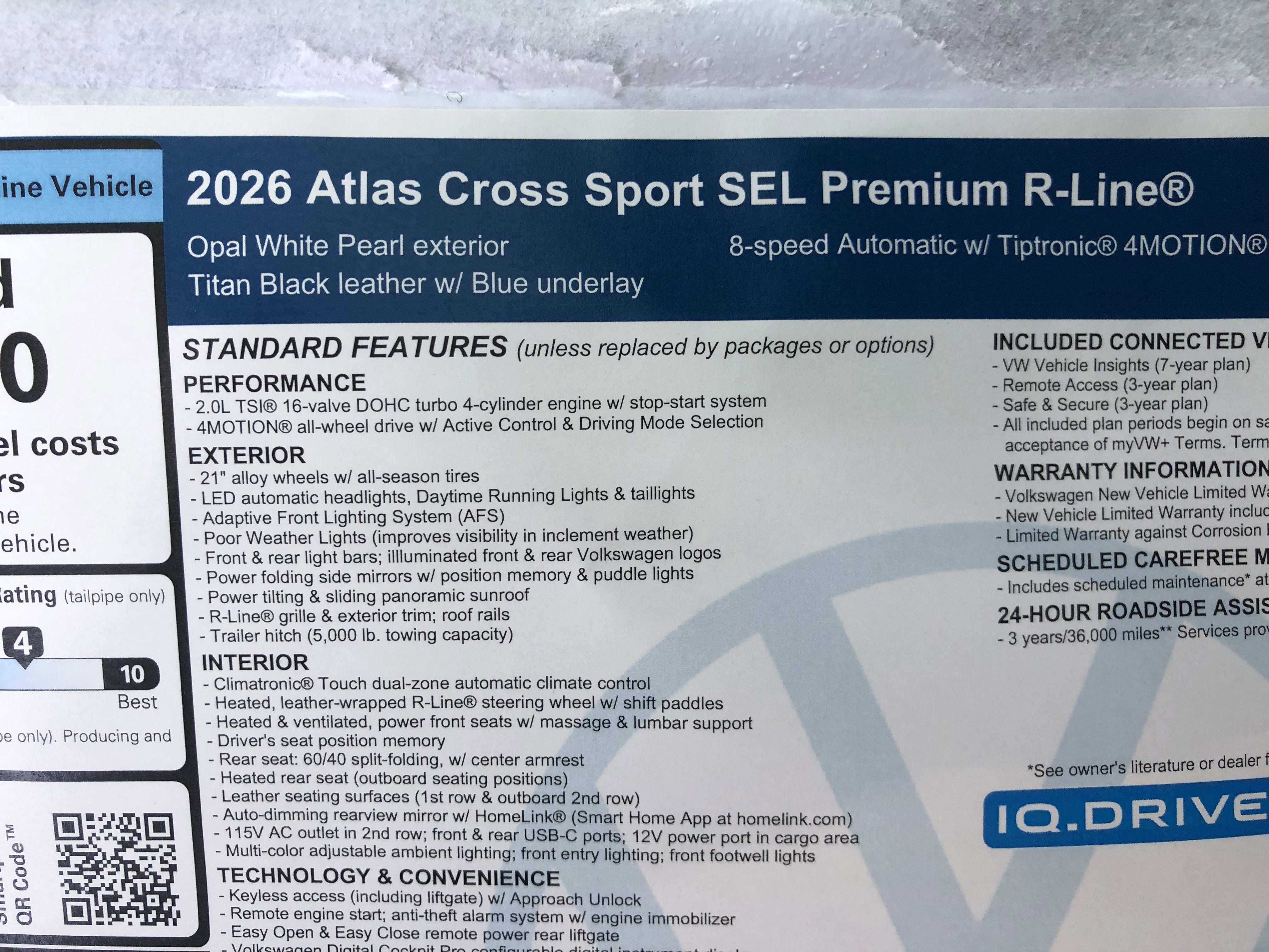 2026 Volkswagen Atlas Cross Sport 2.0T SEL Premium R-Line