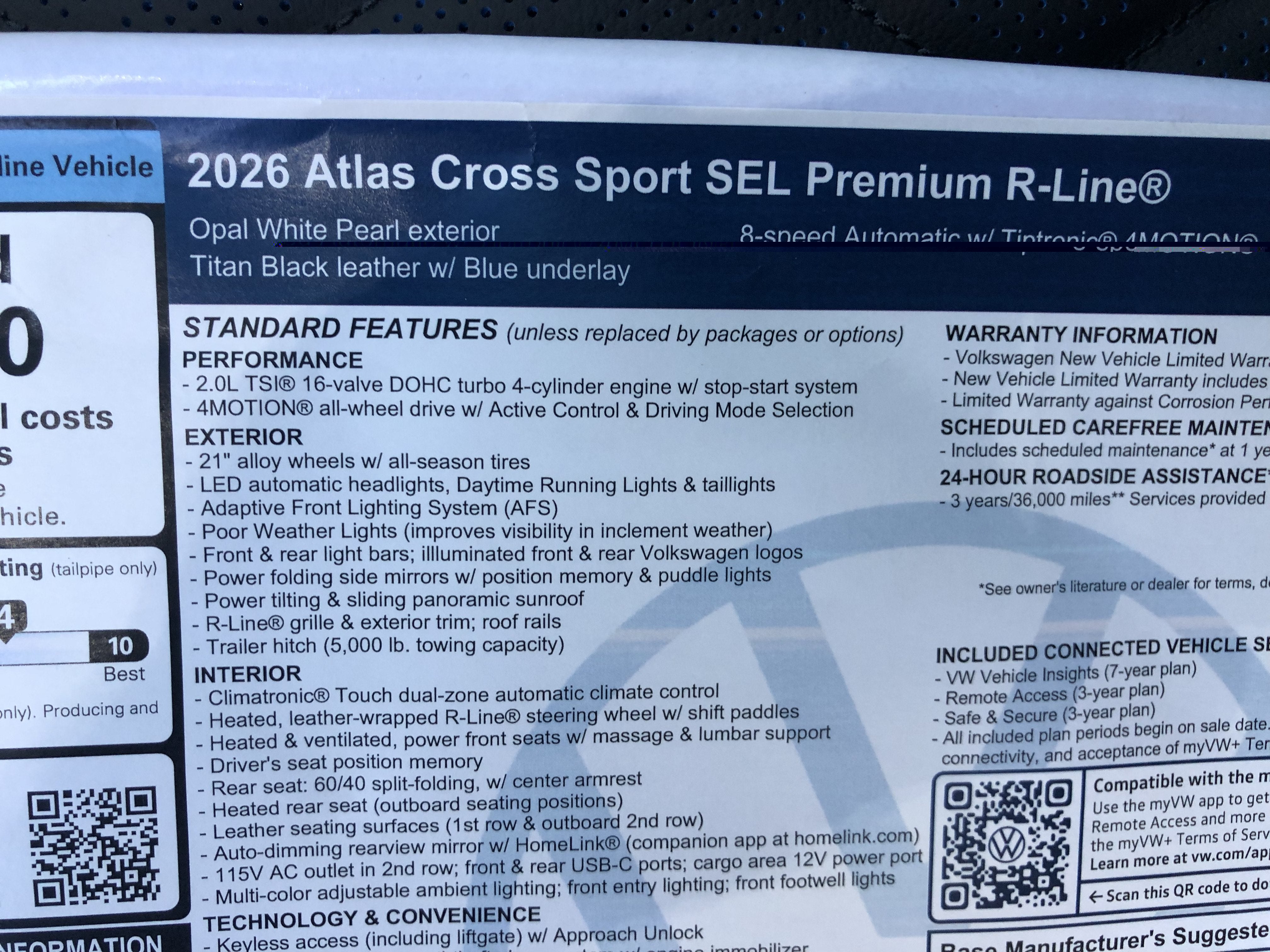 2026 Volkswagen Atlas Cross Sport 2.0T SEL Premium R-Line