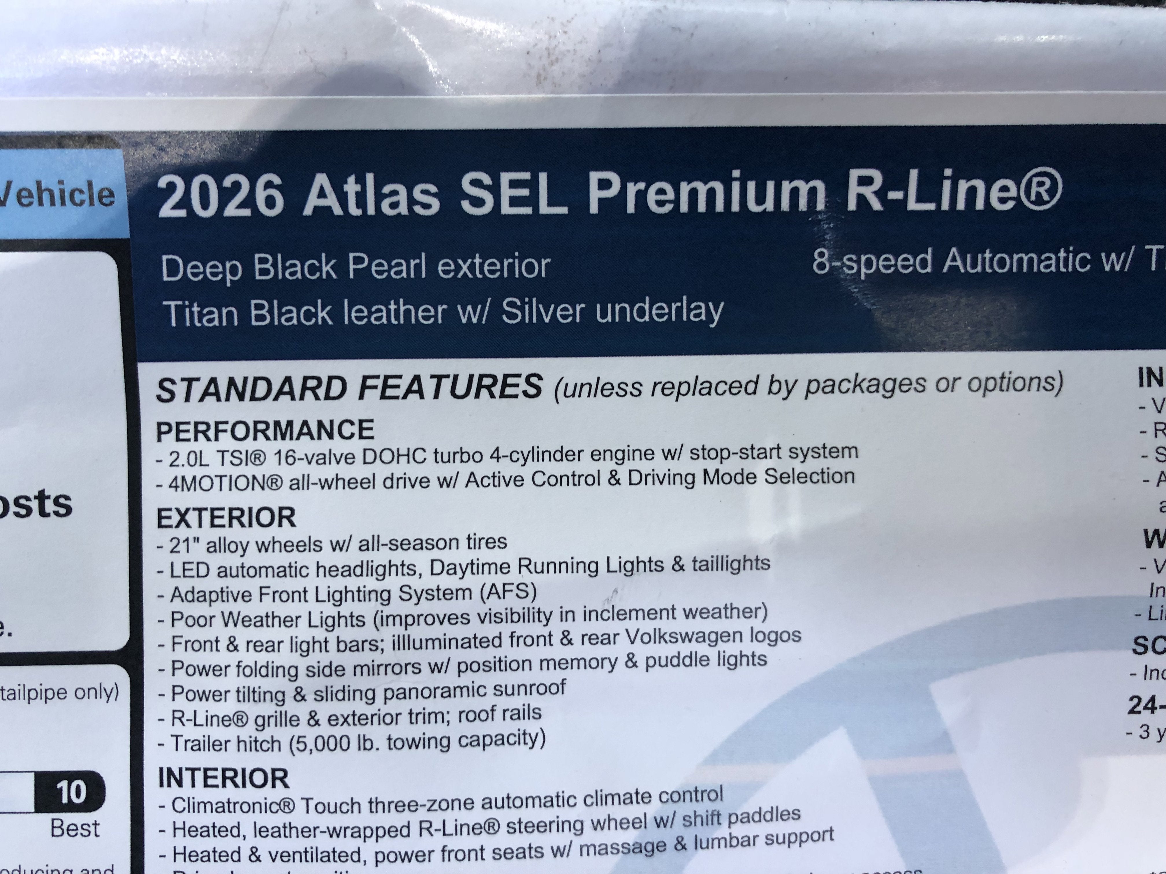 2026 Volkswagen Atlas 2.0T SEL Premium R-Line