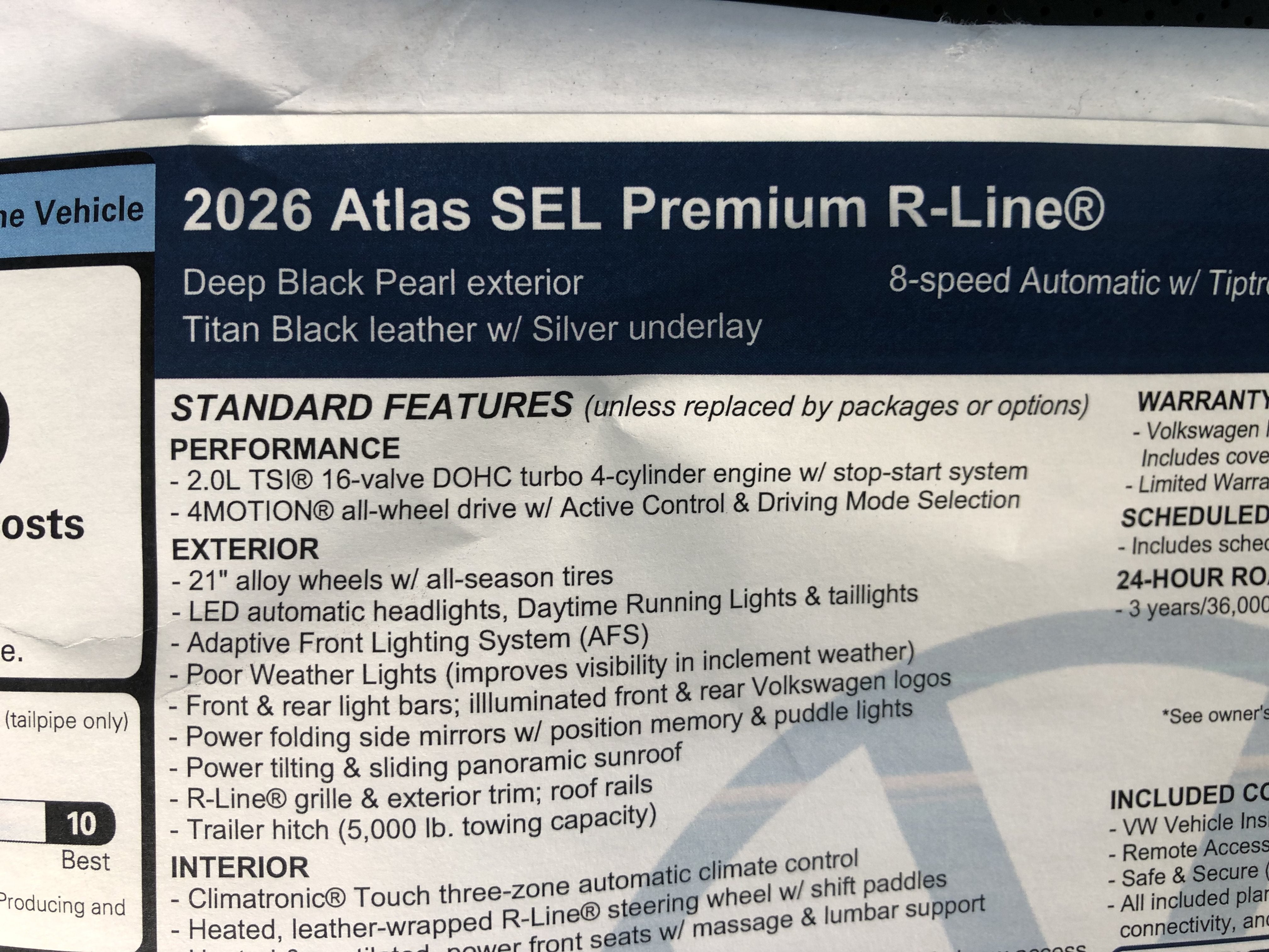 2026 Volkswagen Atlas 2.0T SEL Premium R-Line