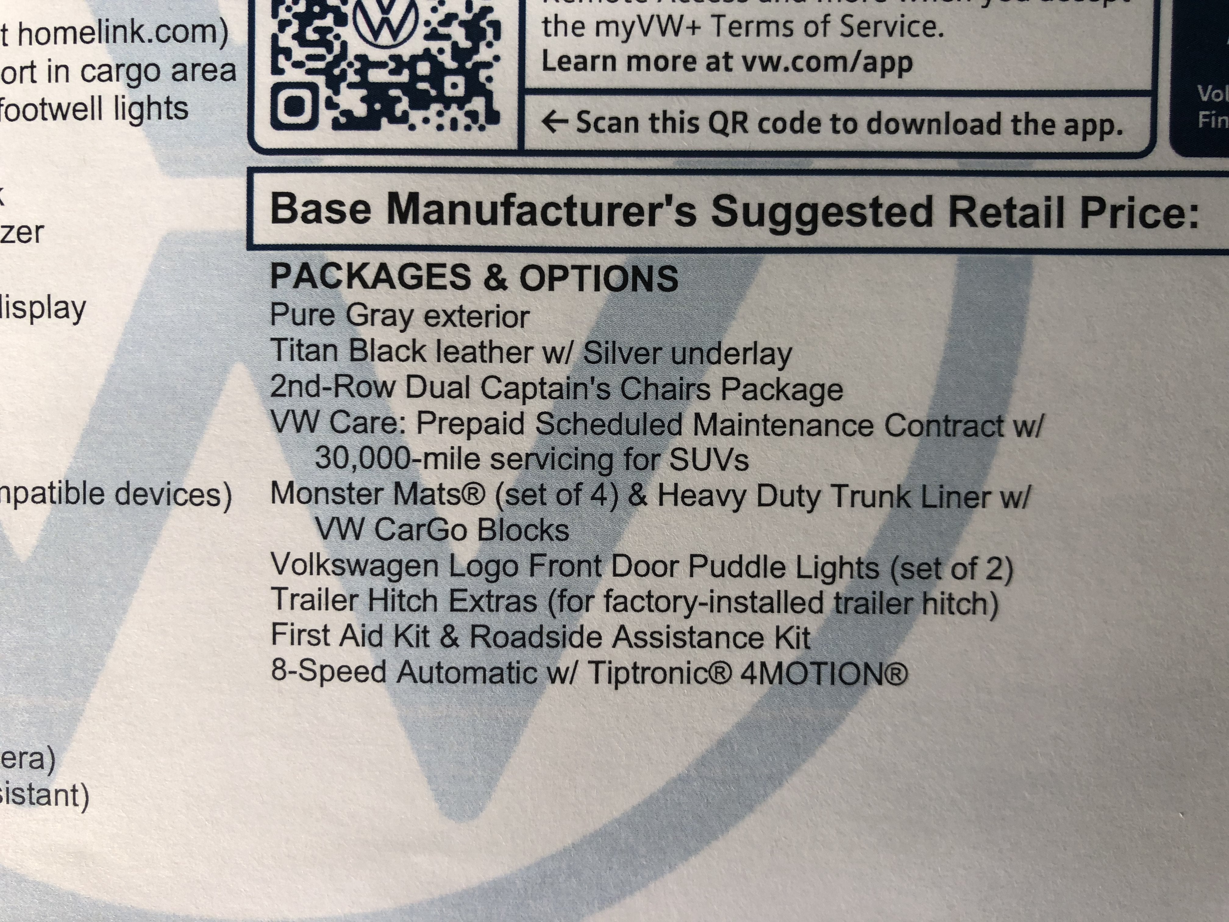 2026 Volkswagen Atlas 2.0T SEL Premium R-Line w/captains chairs