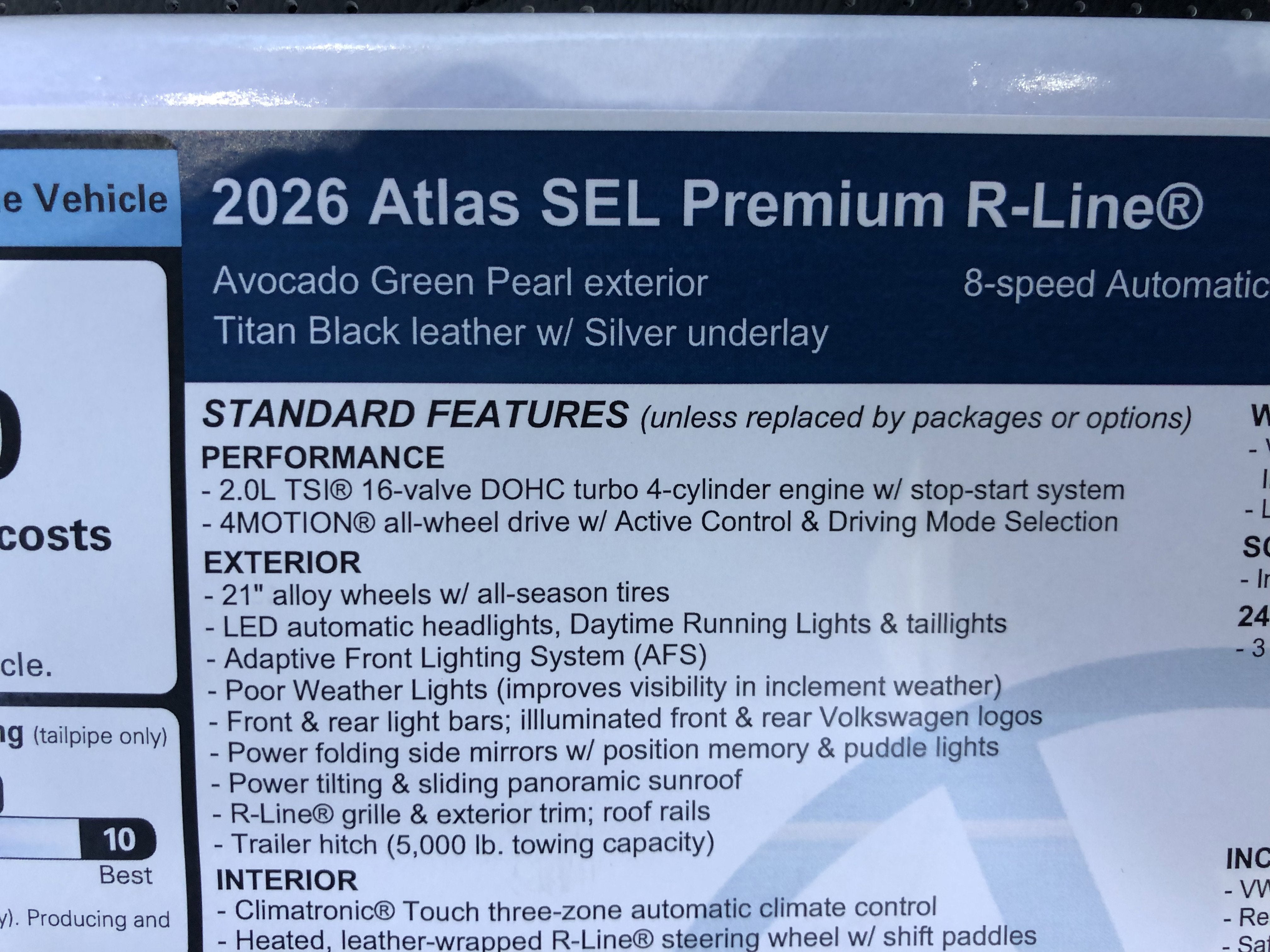 2026 Volkswagen Atlas 2.0T SEL Premium R-Line