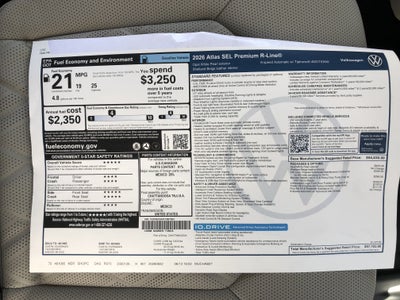 2026 Volkswagen Atlas 2.0T SEL Premium R-Line
