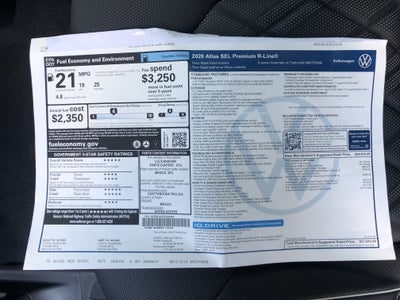 2026 Volkswagen Atlas 2.0T SEL Premium R-Line
