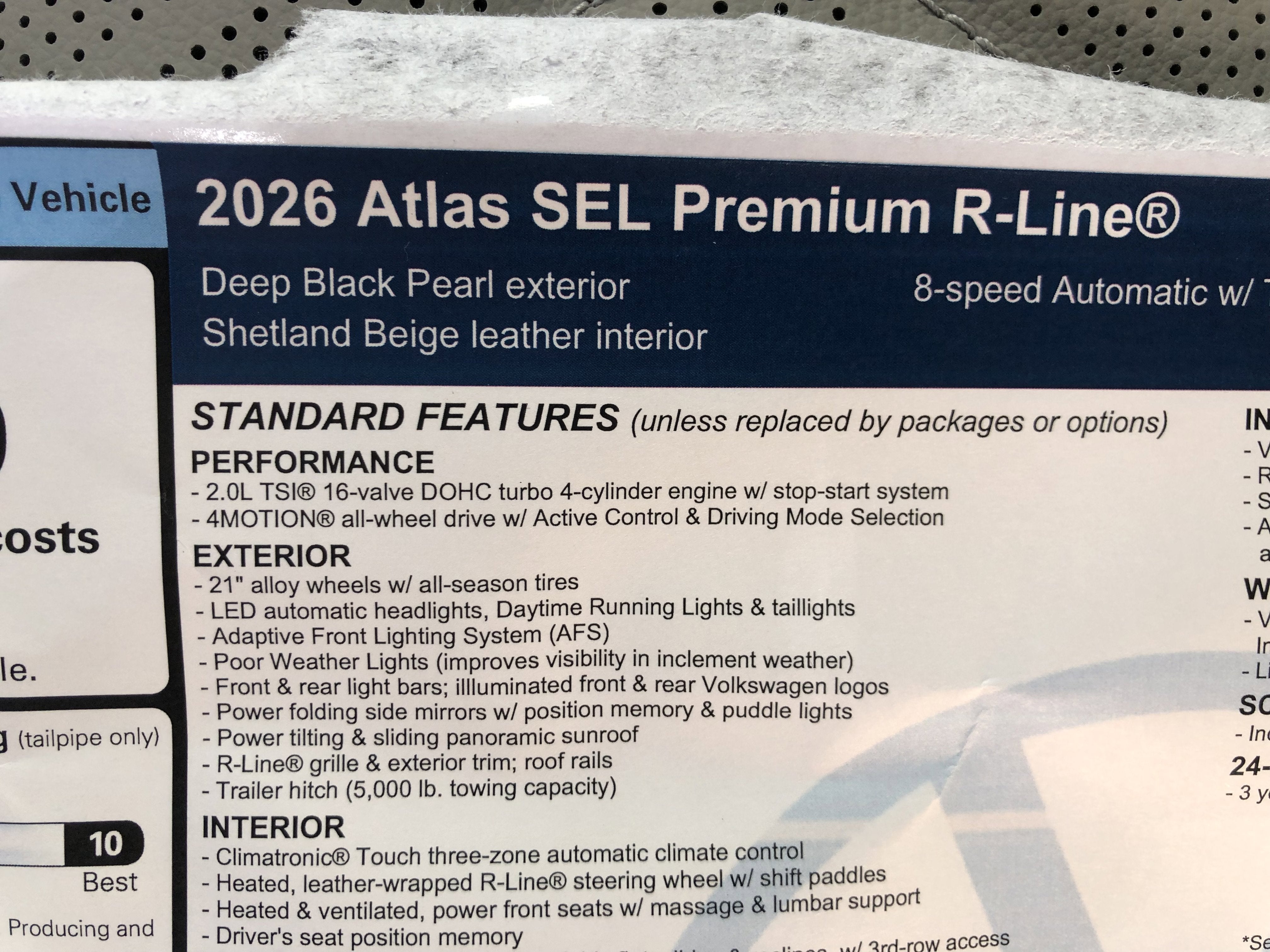 2026 Volkswagen Atlas 2.0T SEL Premium R-Line