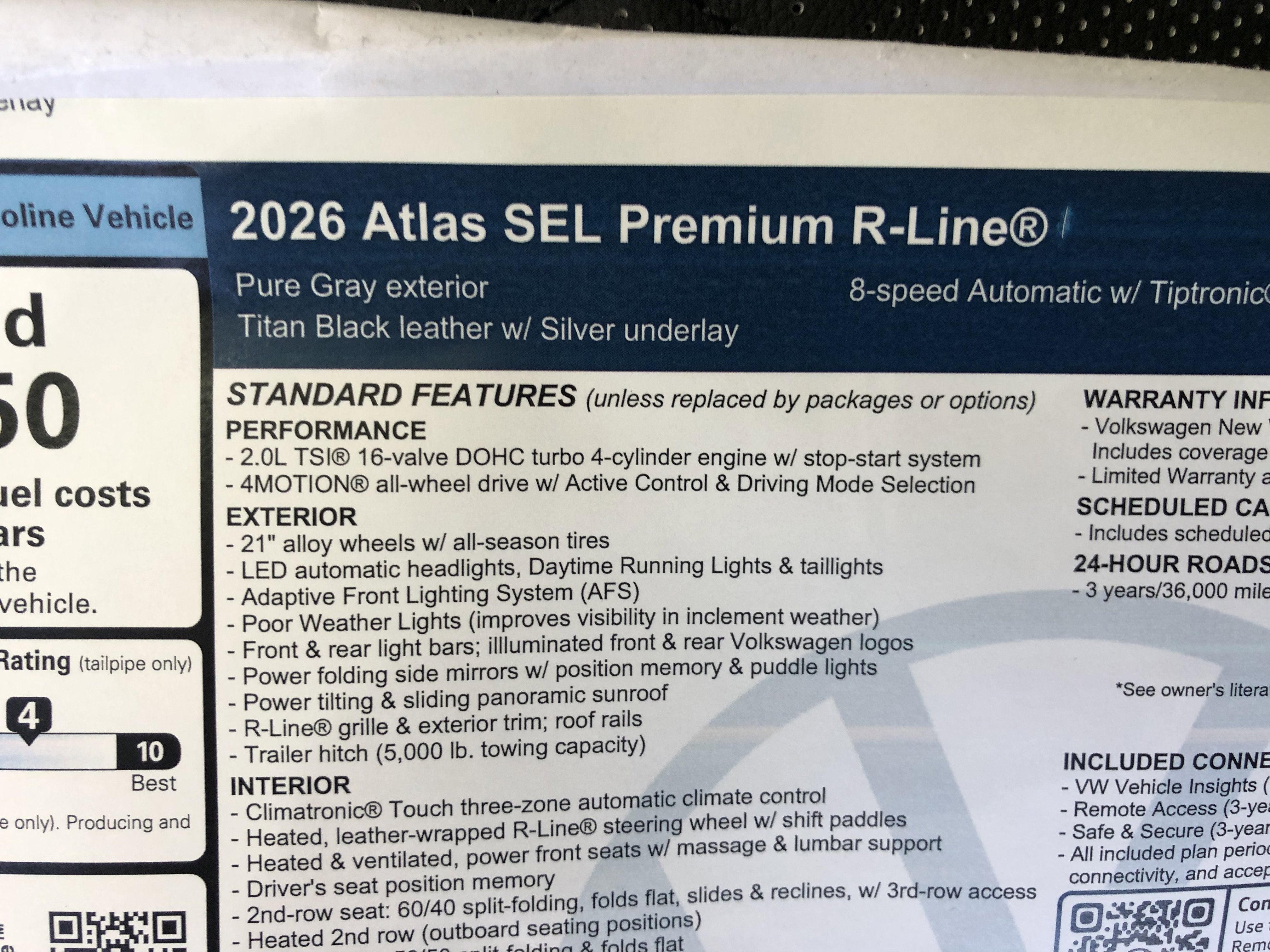 2026 Volkswagen Atlas 2.0T SEL Premium R-Line
