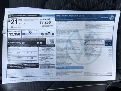 2026 Volkswagen Atlas 2.0T SEL Premium R-Line