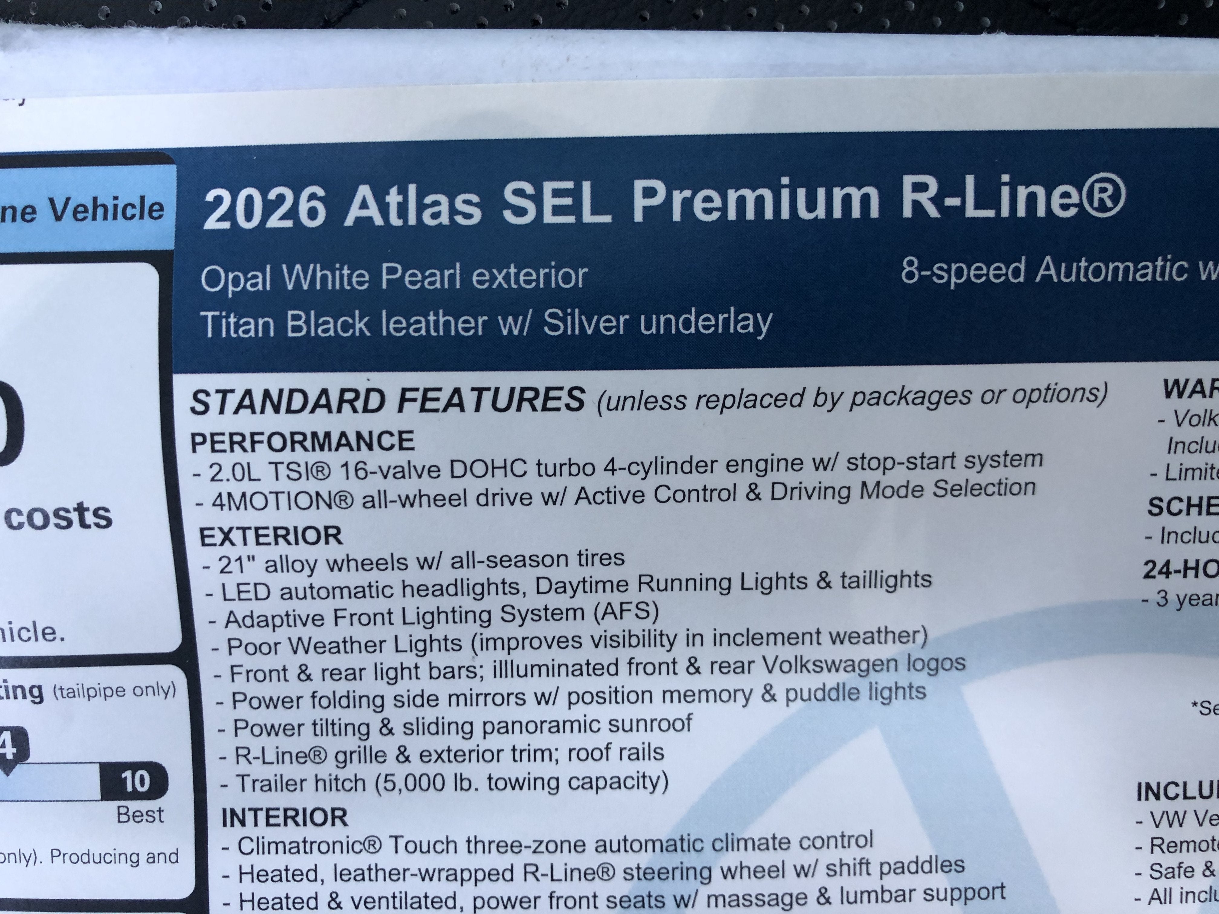 2026 Volkswagen Atlas 2.0T SEL Premium R-Line