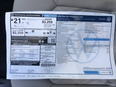 2026 Volkswagen Atlas 2.0T SEL Premium R-Line