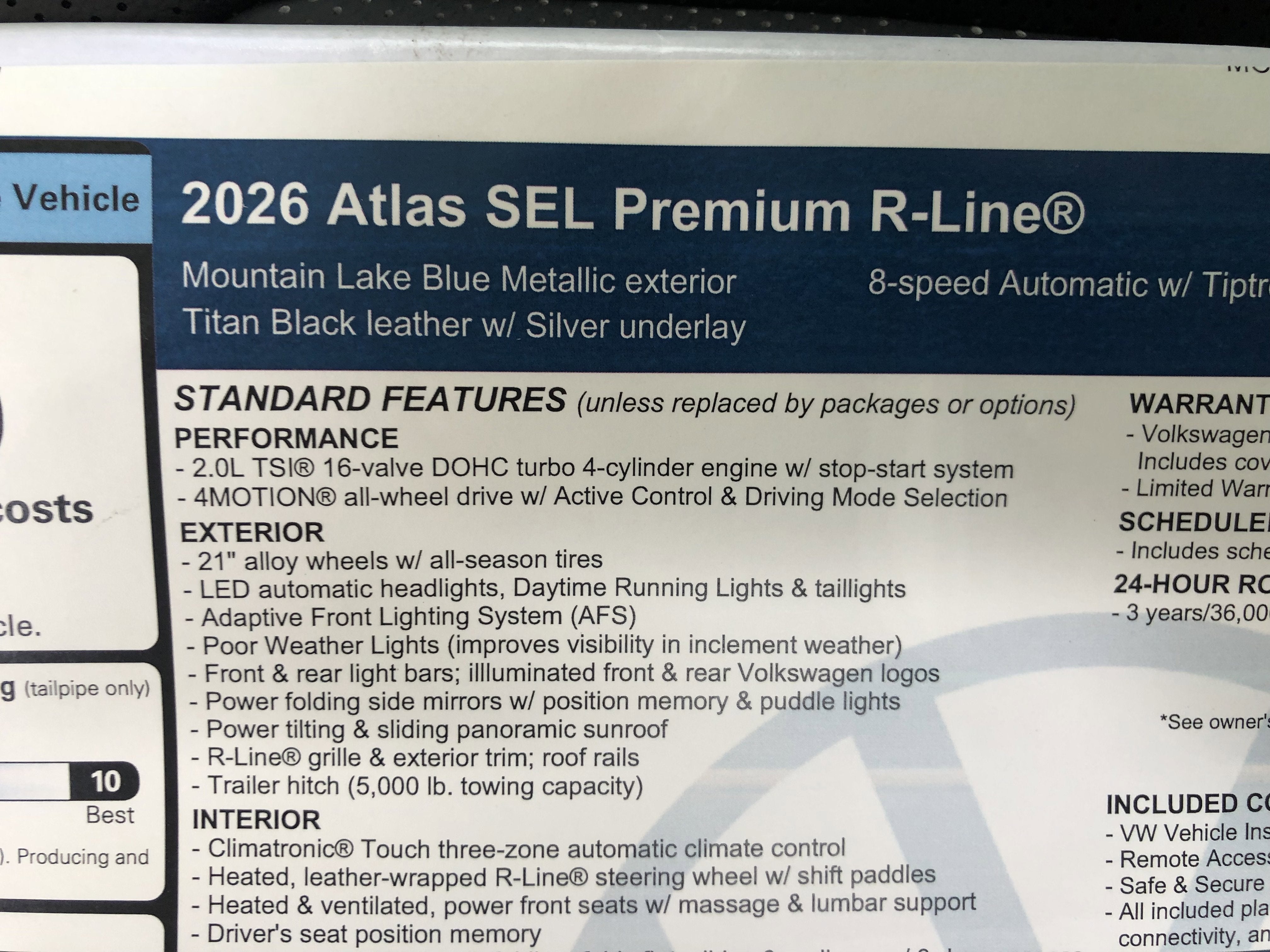 2026 Volkswagen Atlas 2.0T SEL Premium R-Line