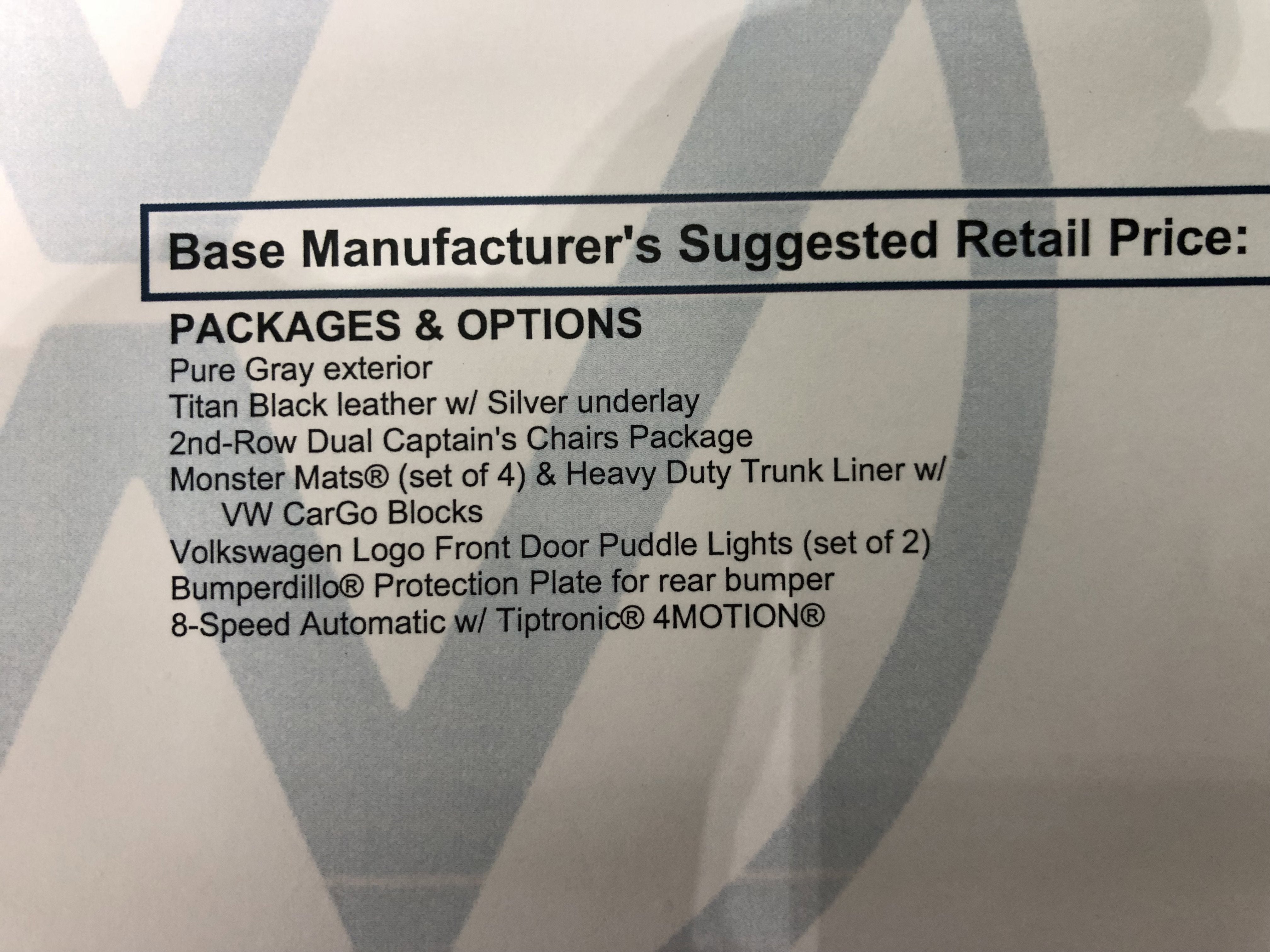 2026 Volkswagen Atlas 2.0T SEL Premium R-Line w/captains chairs