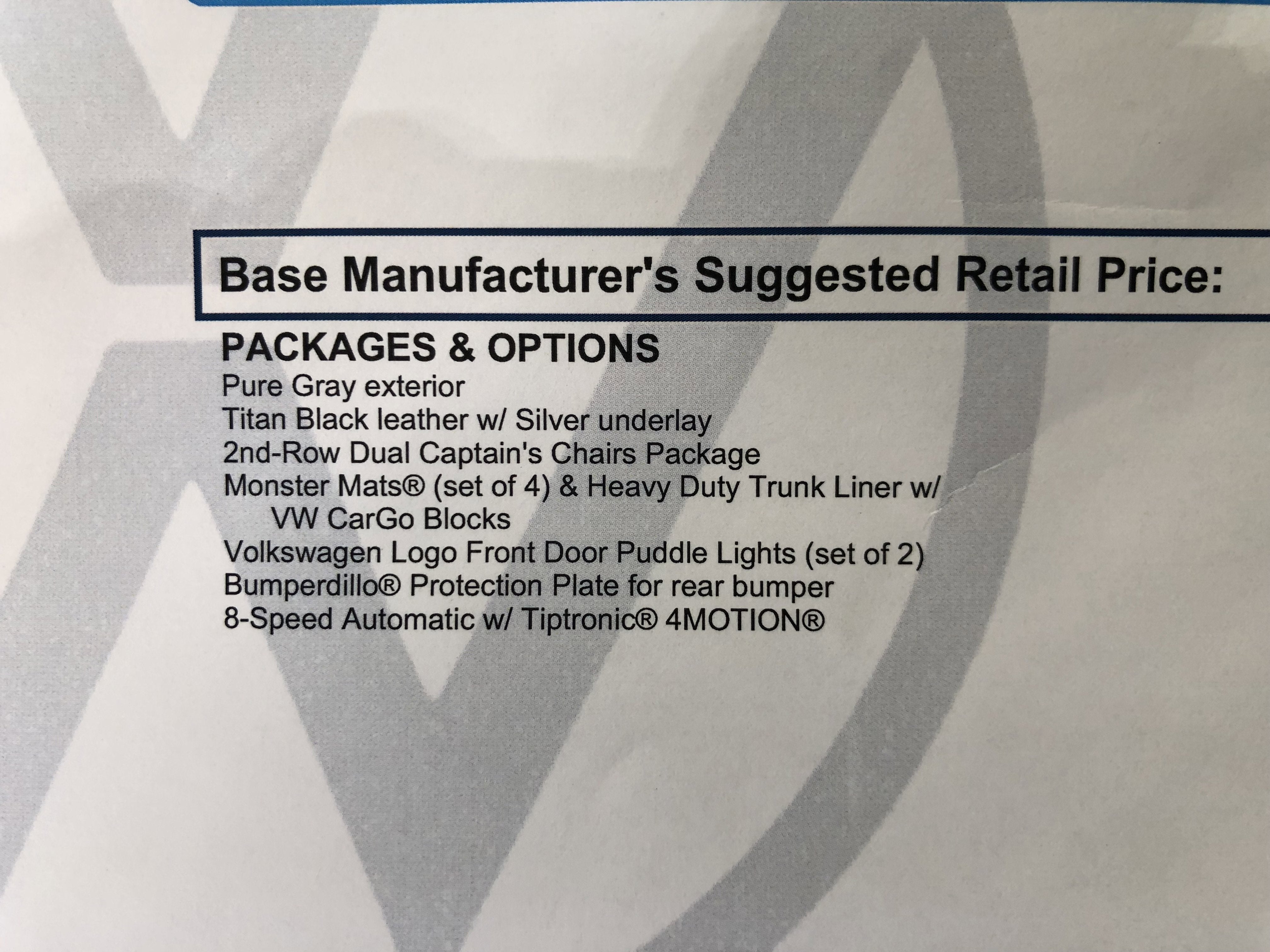 2026 Volkswagen Atlas 2.0T SEL Premium R-Line w/captains chairs