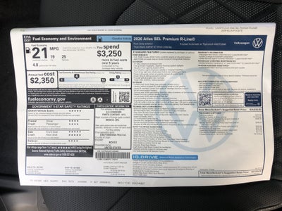 2026 Volkswagen Atlas 2.0T SEL Premium R-Line