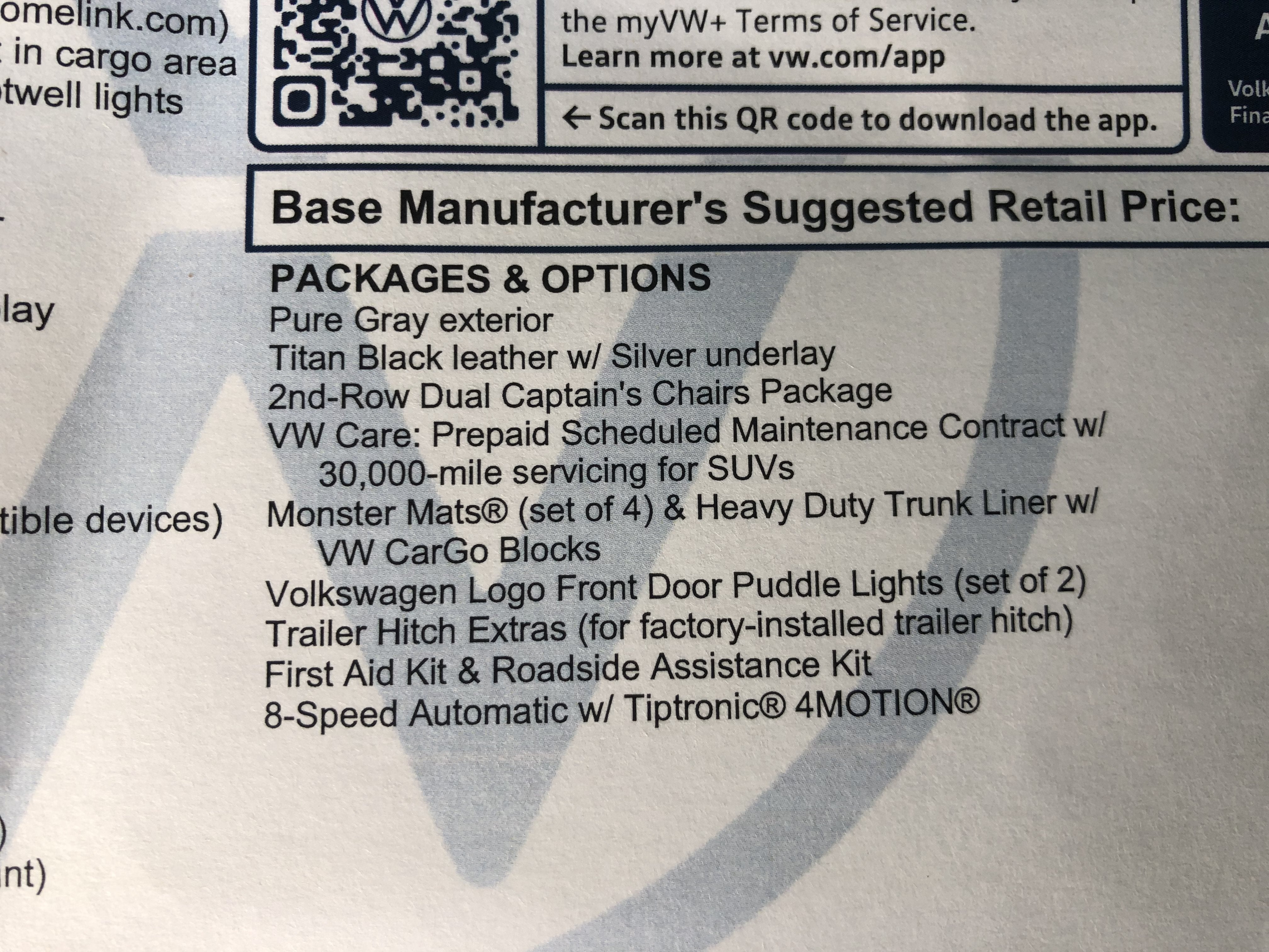 2026 Volkswagen Atlas 2.0T SEL Premium R-Line w/captains chairs