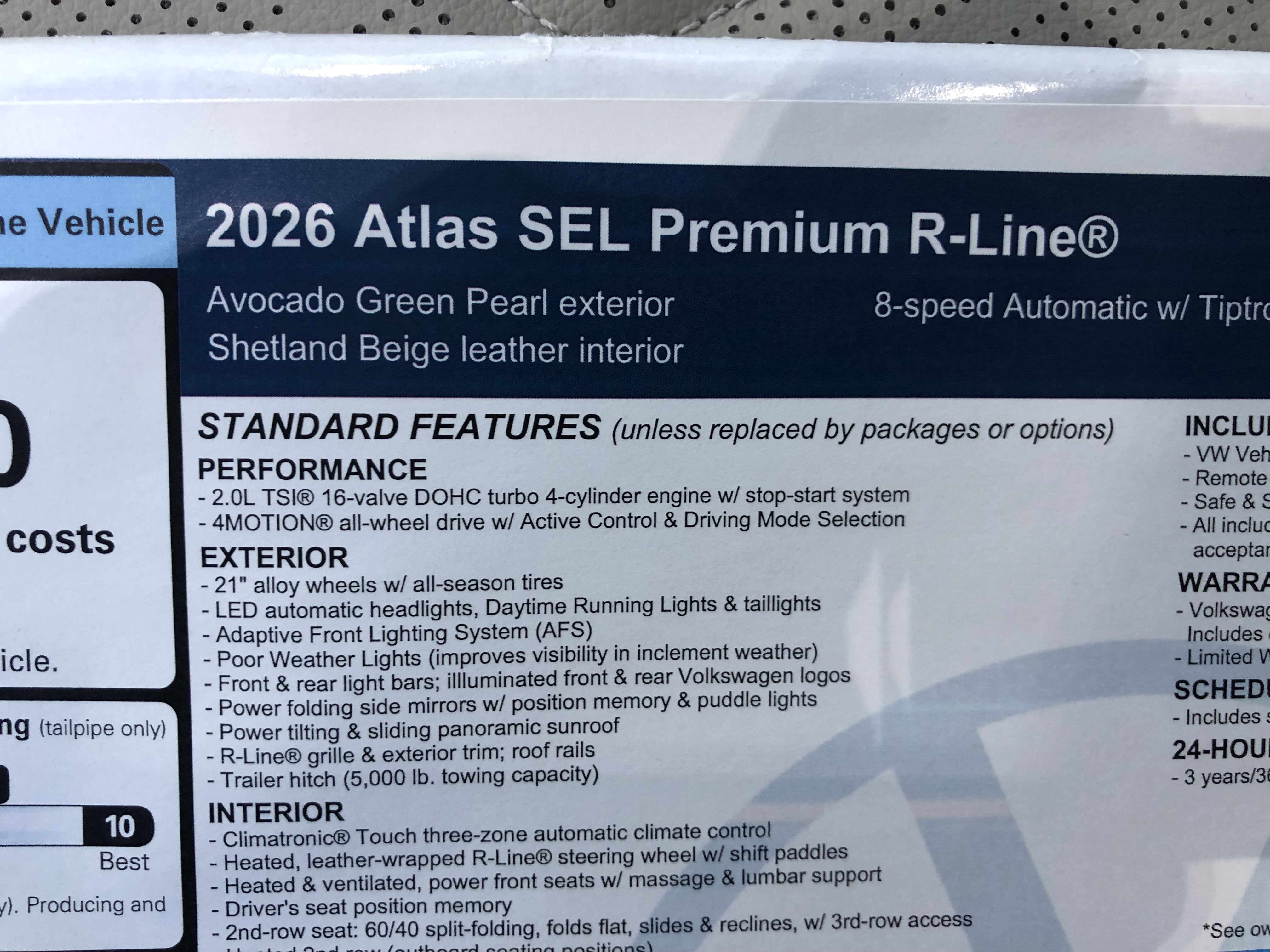 2026 Volkswagen Atlas 2.0T SEL Premium R-Line