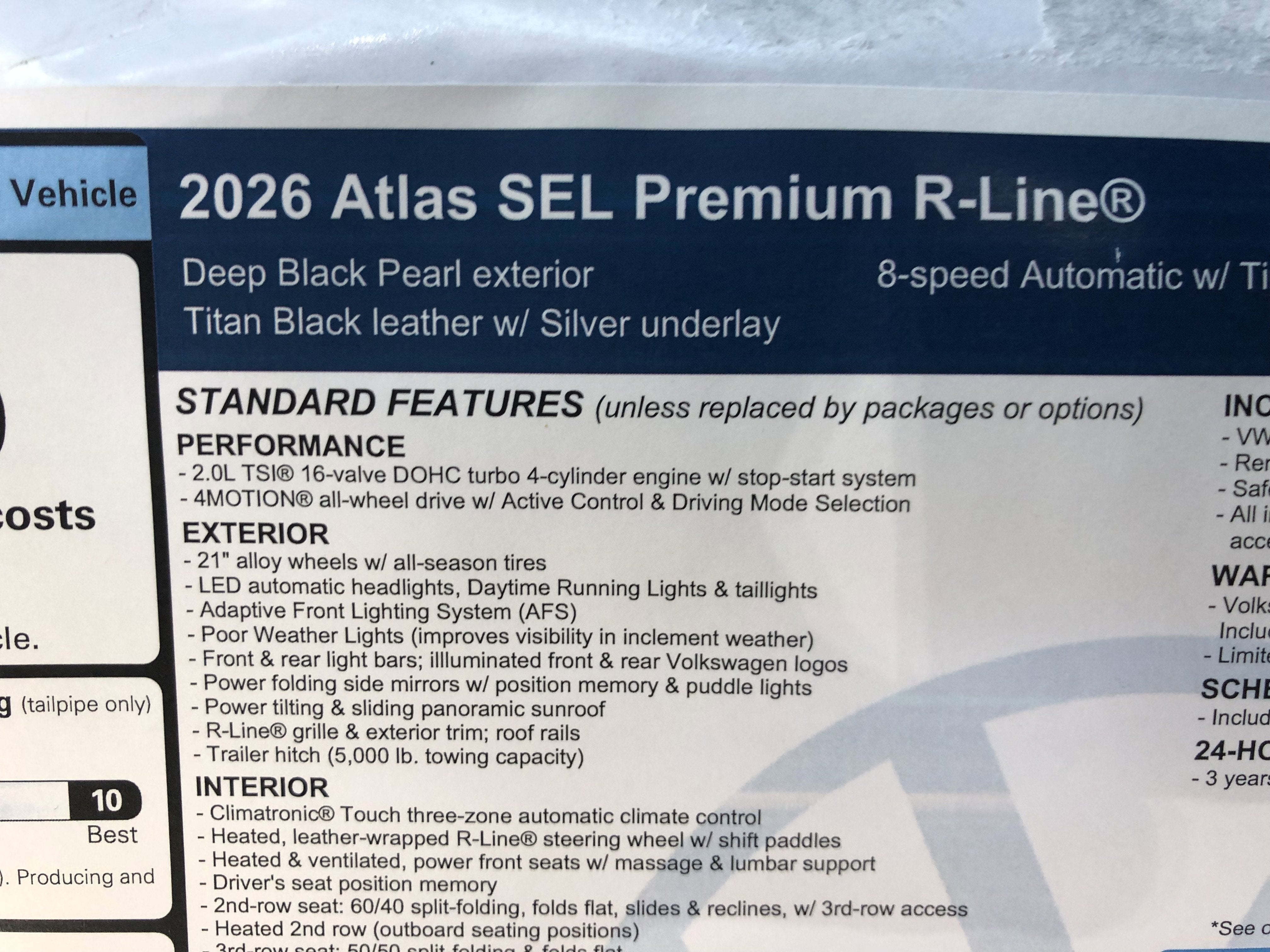 2026 Volkswagen Atlas 2.0T SEL Premium R-Line