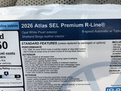 2026 Volkswagen Atlas 2.0T SEL Premium R-Line