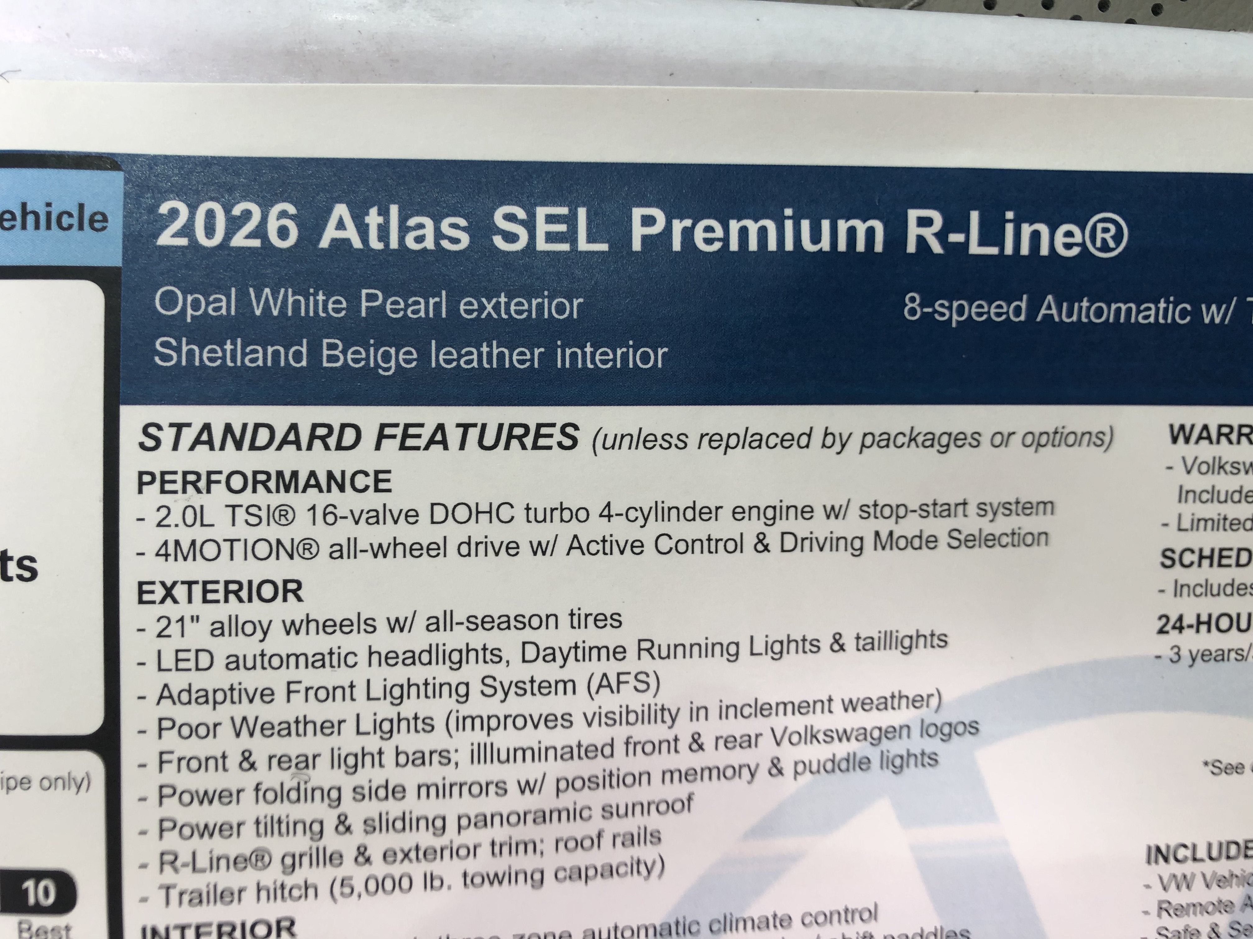 2026 Volkswagen Atlas 2.0T SEL Premium R-Line