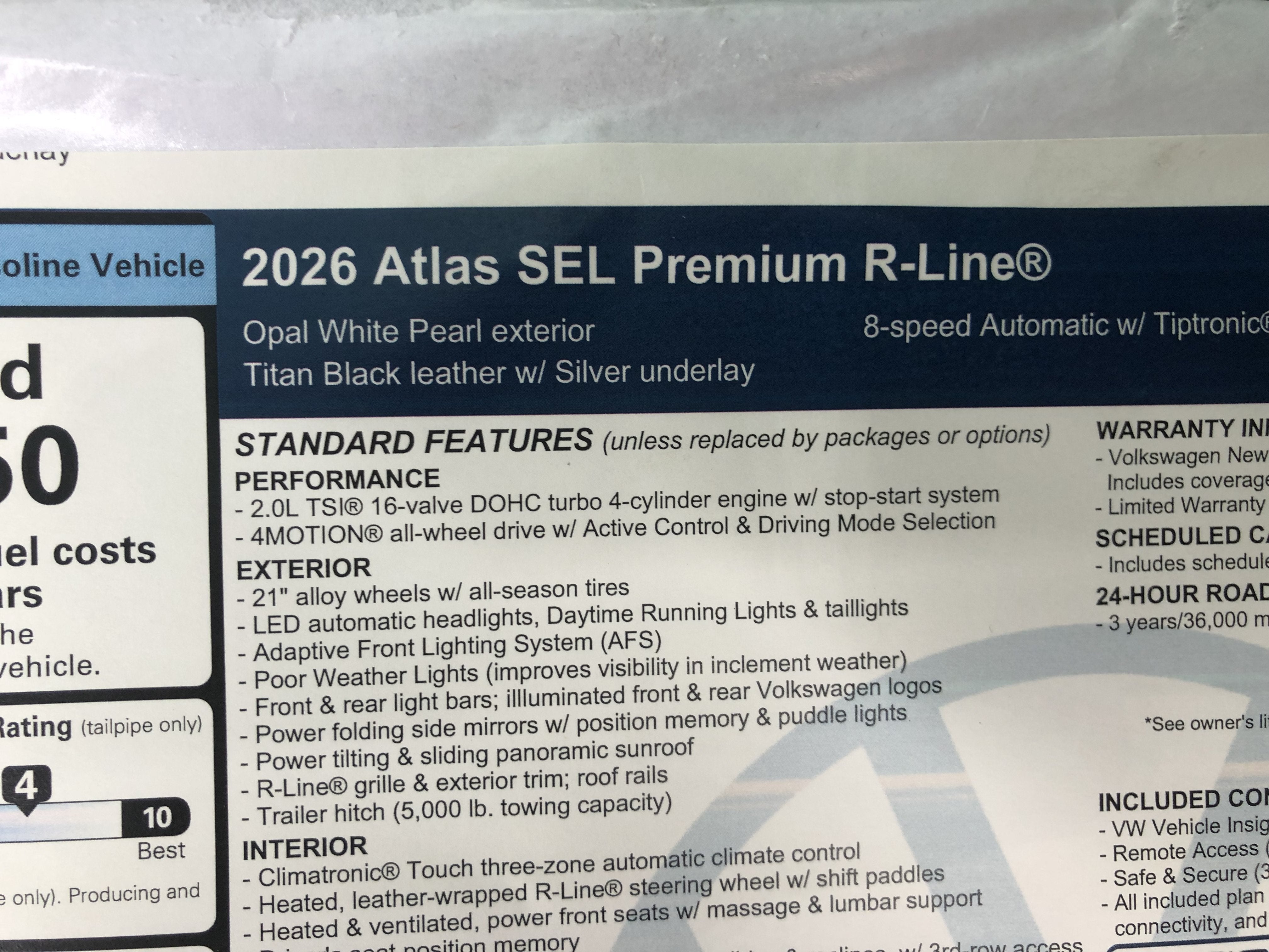 2026 Volkswagen Atlas 2.0T SEL Premium R-Line