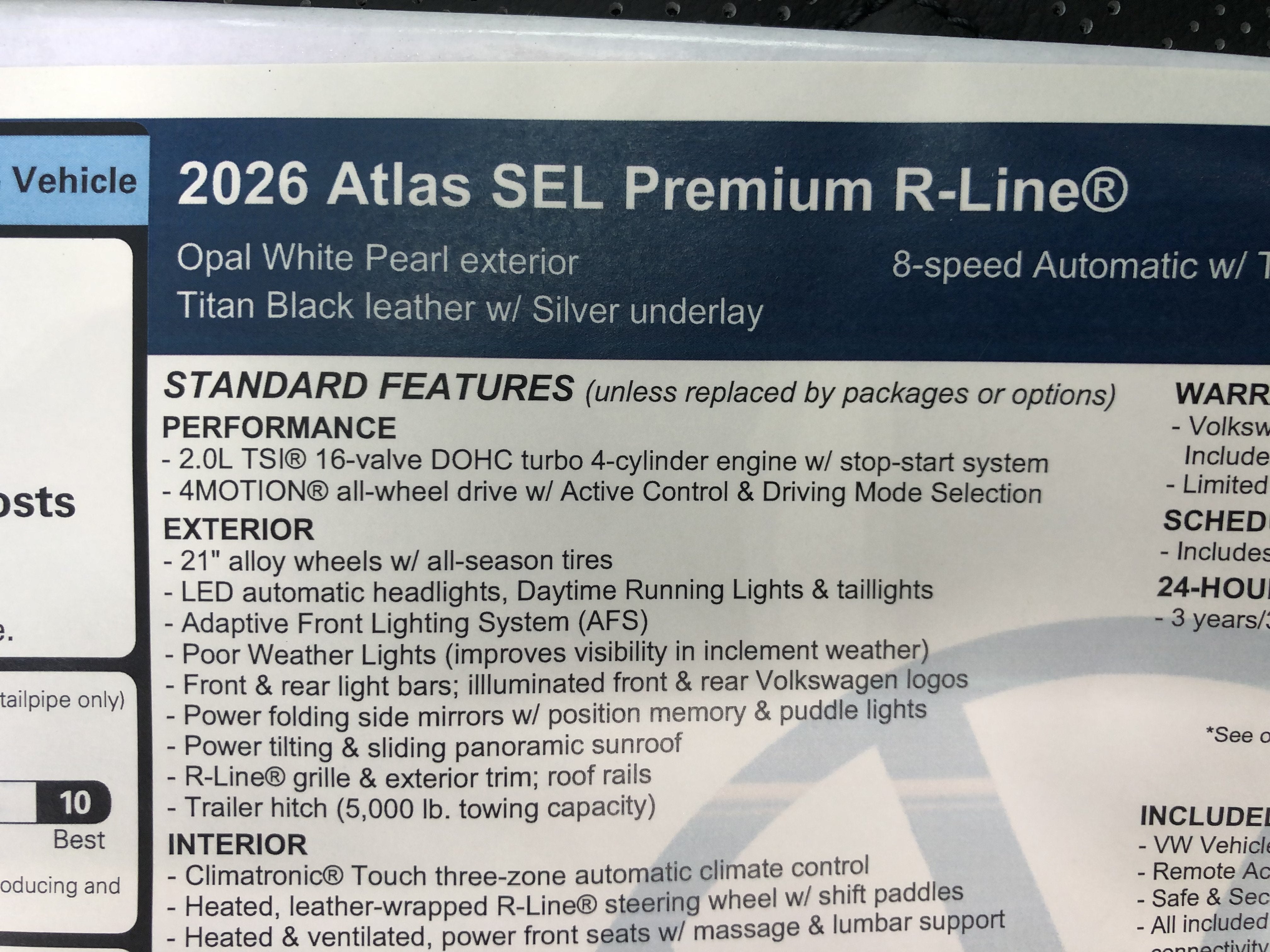 2026 Volkswagen Atlas 2.0T SEL Premium R-Line