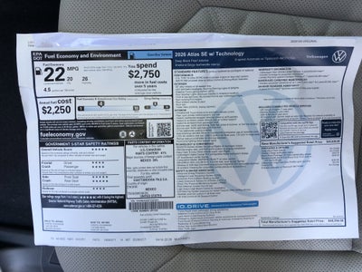 2026 Volkswagen Atlas 2.0T SE w/Technology w/black wheel package