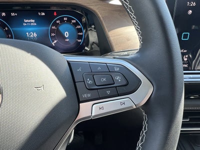 2026 Volkswagen Atlas 2.0T SE w/Technology w/captains chairs and black wheel package