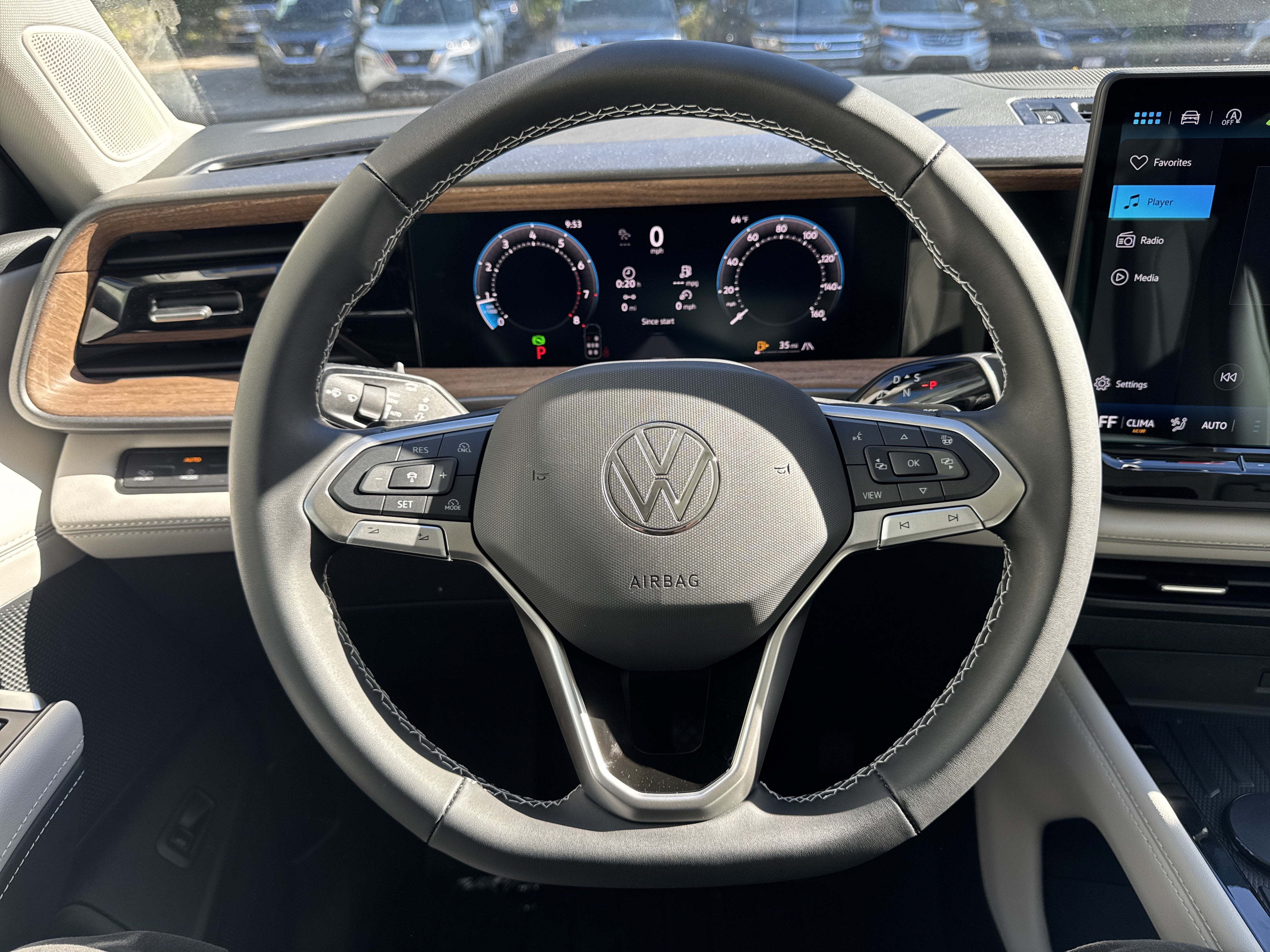 2027 Volkswagen Atlas SE w/Technology w/panoramic sunroof and black wheel package