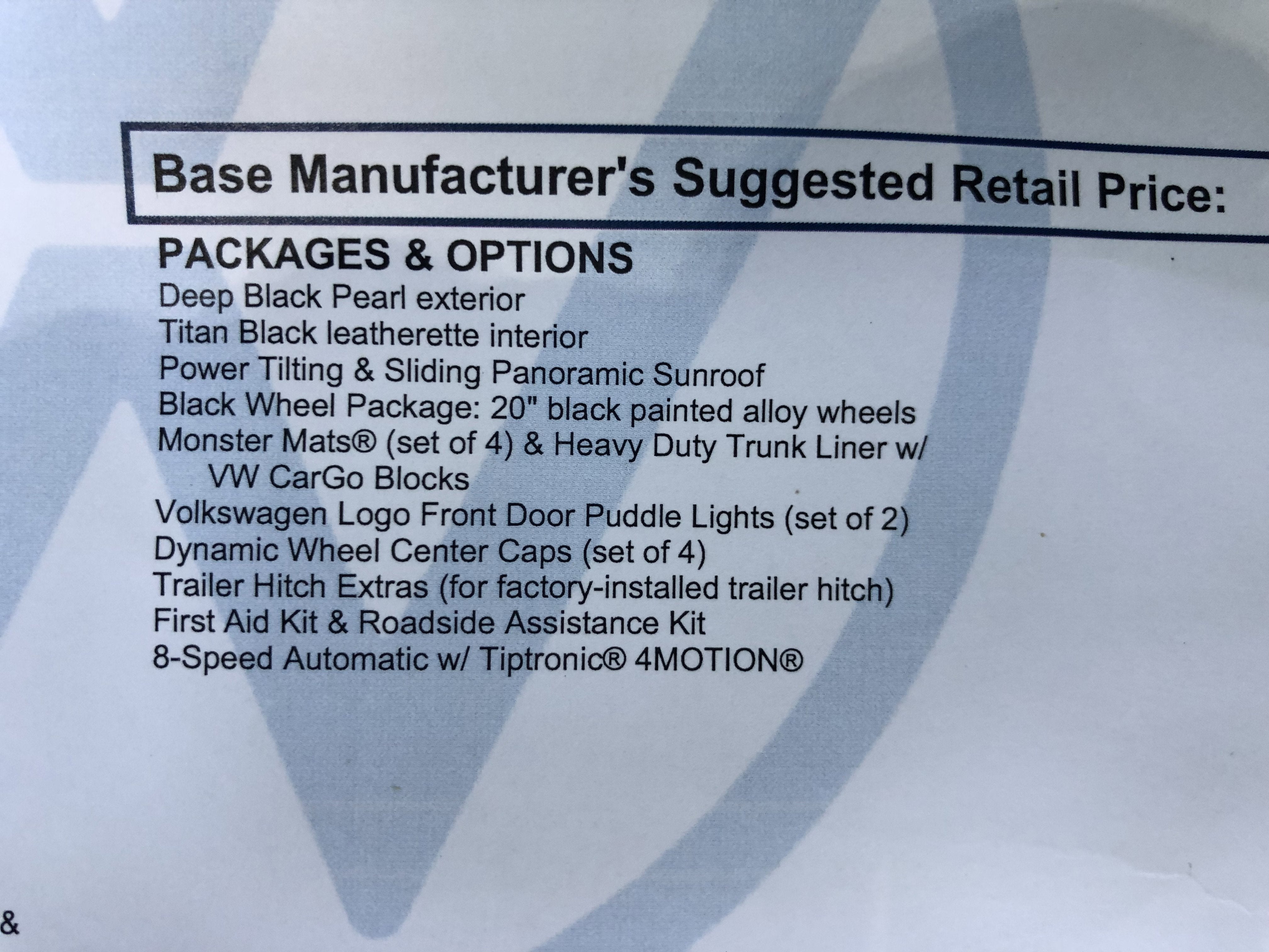 2026 Volkswagen Atlas Cross Sport 2.0T SE w/Technology w/panoramic sunroof and black wheel package