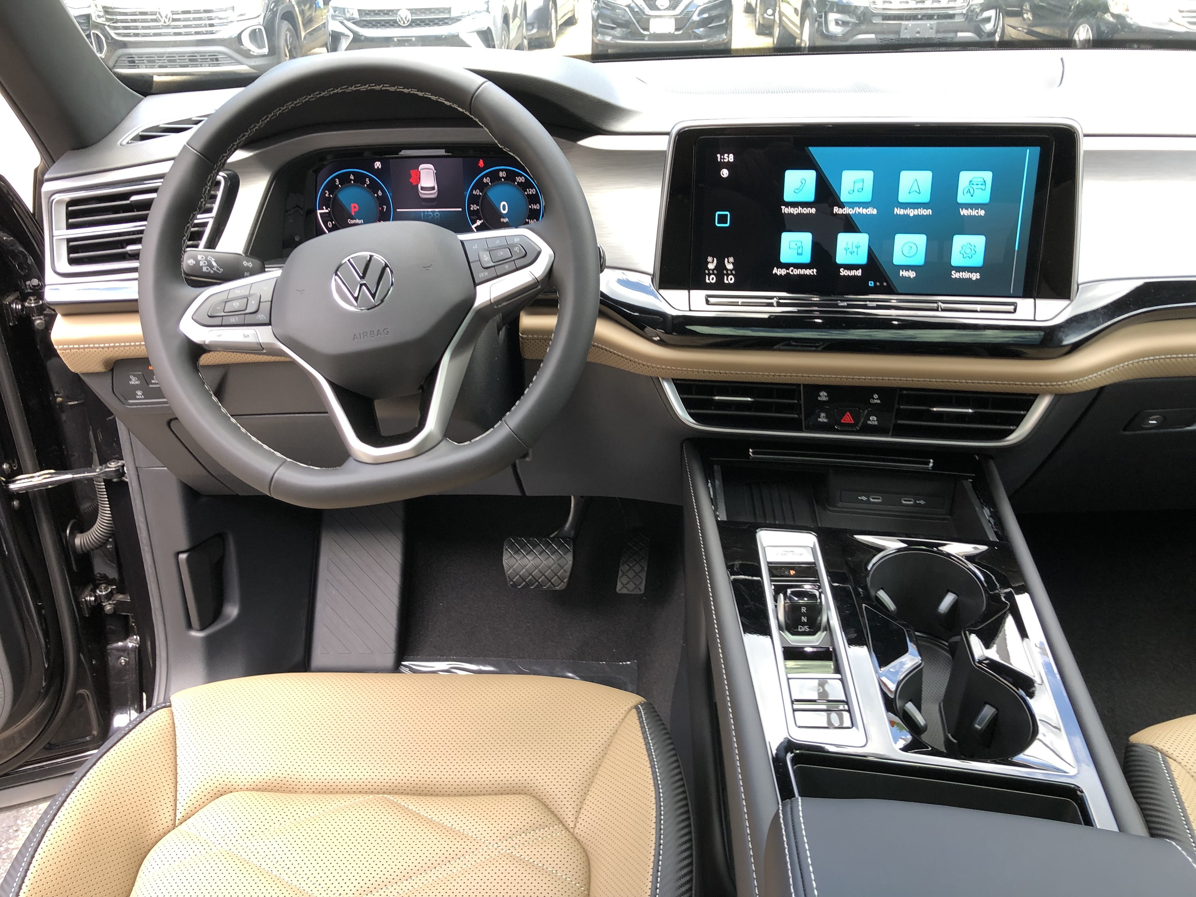 2026 Volkswagen Atlas Cross Sport 2.0T SE w/Technology w/panoramic sunroof and black wheel package