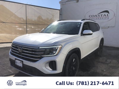 2026 Volkswagen Atlas 2.0T SE w/Technology w/captains chairs, panoramic sunroof and black wheel package