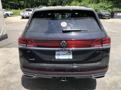 2026 Volkswagen Atlas 2.0T SE w/Technology w/captains chairs, panoramic sunroof and black wheel package