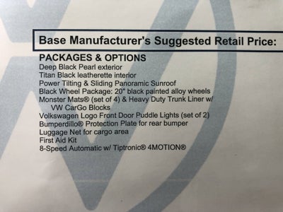 2026 Volkswagen Atlas 2.0T SE w/Technology w/panoramic sunroof and black wheel package