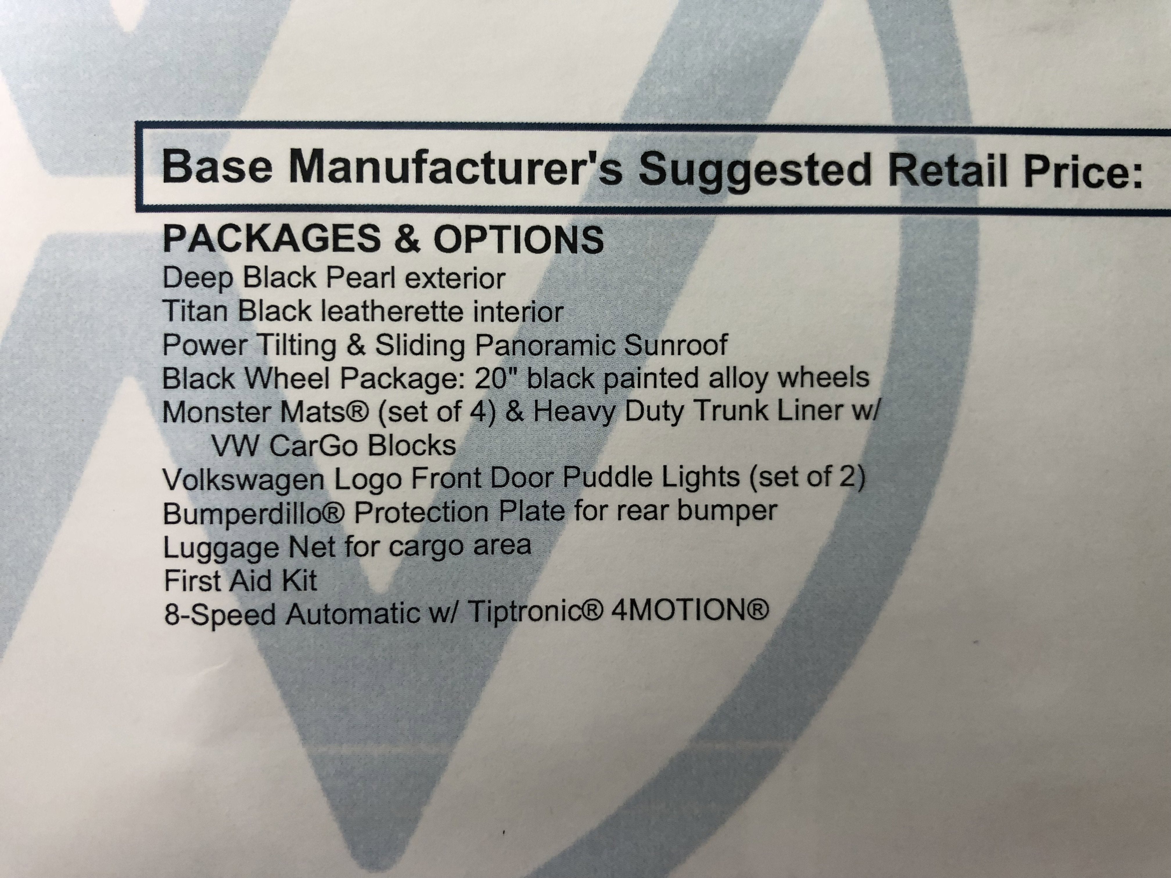 2026 Volkswagen Atlas 2.0T SE w/Technology w/panoramic sunroof and black wheel package