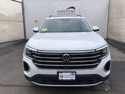 2026 Volkswagen Atlas 2.0T SE w/Technology w/captains chairs, panoramic sunroof and black wheel package
