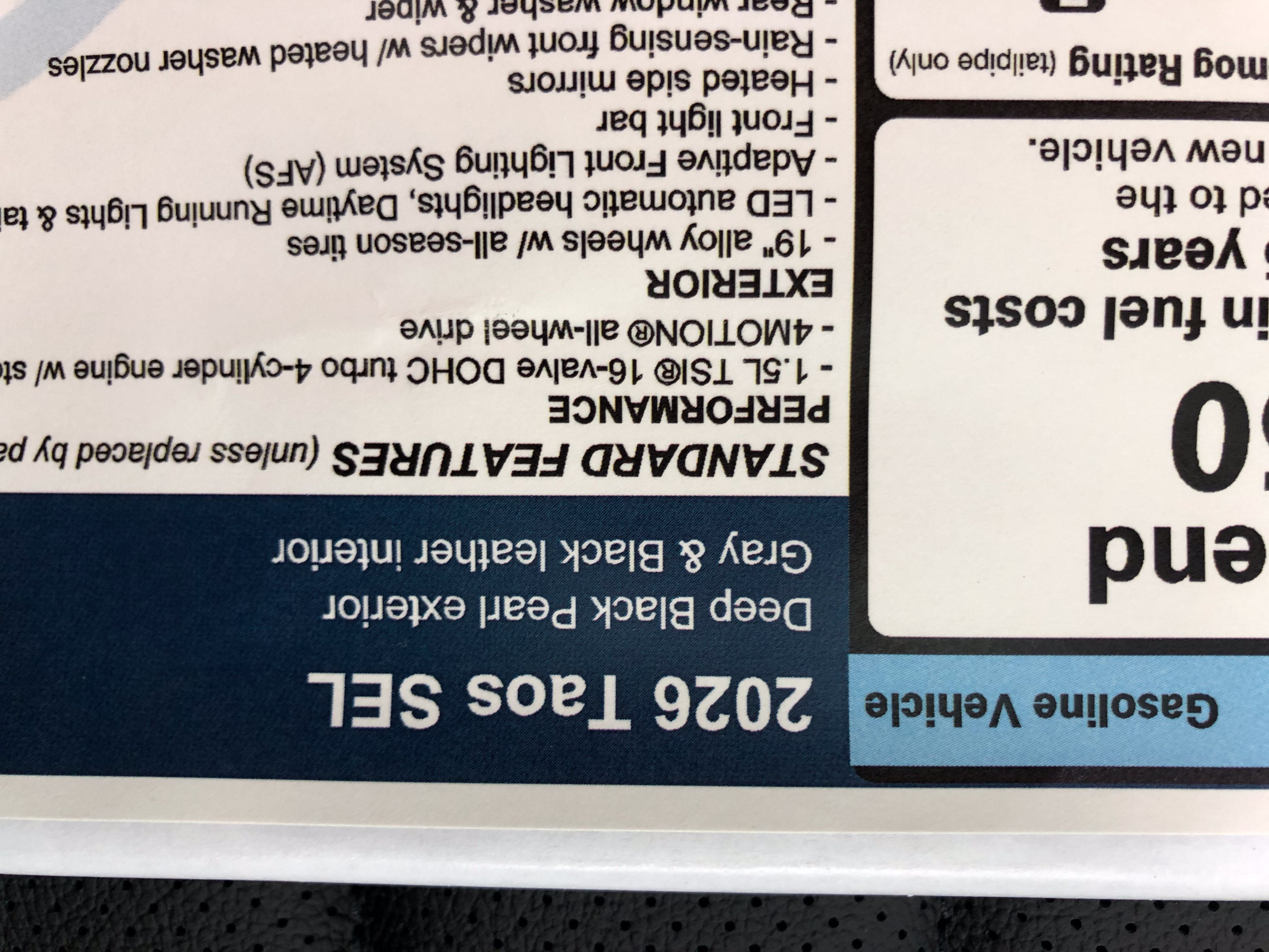 2026 Volkswagen Taos SEL