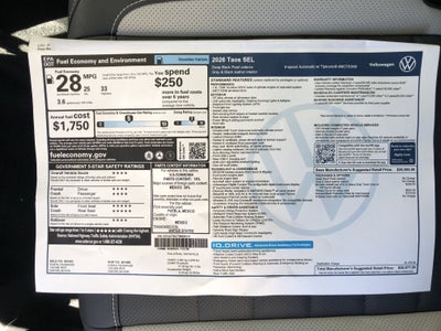 2026 Volkswagen Taos SEL
