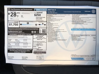 2026 Volkswagen Taos S