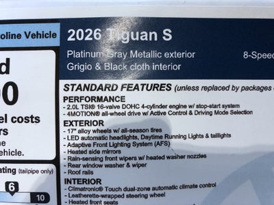 2026 Volkswagen Tiguan S
